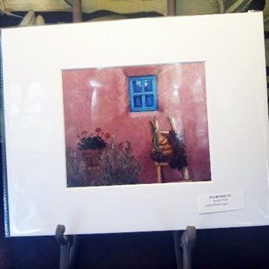 Blue Window - Oil Print - Matted to 8x10